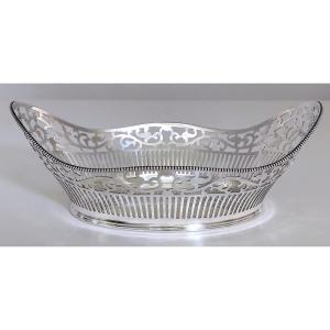 Openwork Basket In Solid Silver 