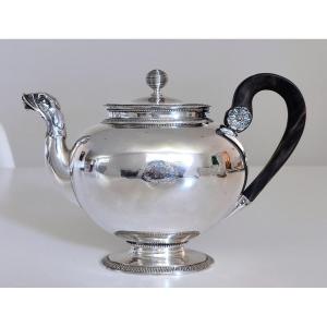 Empire Teapot In Solid Silver 