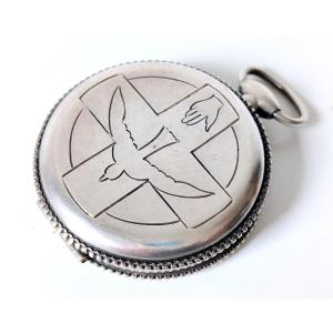 Solid Silver Communion Wafer Box 