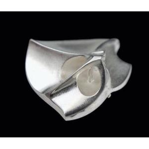 Sterling Silver Brooch By Björn Weckström For Lapponia