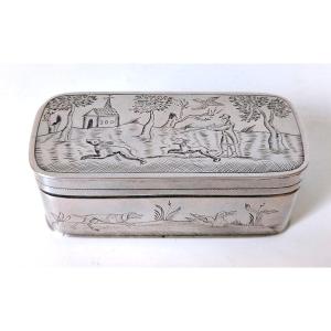 Solid Silver 18 Century Snuffbox