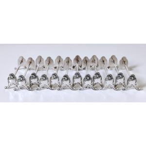 Twelve Solid Silver Knife Rests