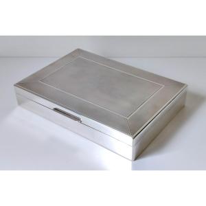 Solid Silver Art Deco Box