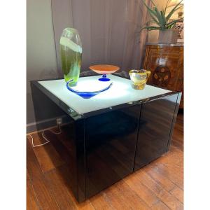 Coffee Table / Light Bar Cabinet "saratoga" By Lella & Massimo Vignelli Italy Year 60