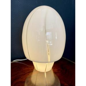 Murano Glass Egg-shaped Desk Or Living Room Lamp - Italy 1970