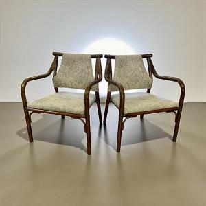 Pair Of Original Scandinavian Design Living Room Armchairs From The 60s/70s