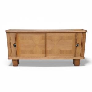 Vintage Light Oak Sideboard By Guillerme And Chambron