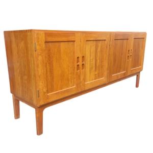 Danish Solid Teak Sideboard Att Christian Hvidt