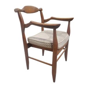 Fumay Bridge Armchair In Oak Guillerme Et Chambron