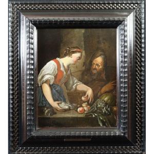 Toorenvliet Jacob (c. 1635-1719) Attributed To. Market Scene