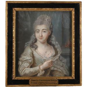 French School, Late 18th Century. Portrait Of Anne Le Couteulx De Verclives