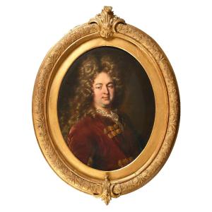 Portrait Of The Viscount Of Fontarces By Pierre Ernou, 18th Century