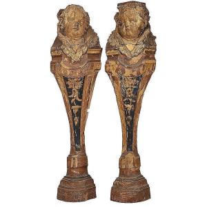 Pair Of Corner Wood Frames