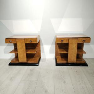 Art Deco Bedside Tables 