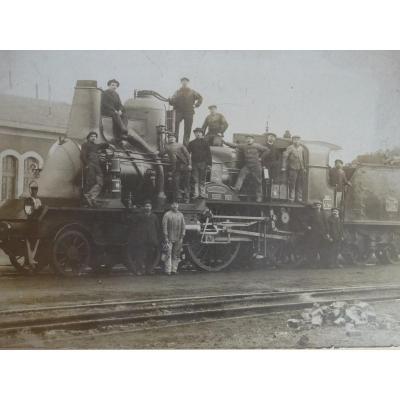 Old Photo Of Locomotive