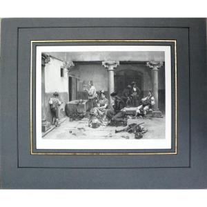 Photogravure After Jules Worms Every Age Has Its Pleasures