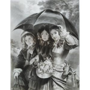 Genre Scene Engraving After Henry Hall