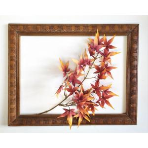 Picture Ornate Frame For Painting Etching Or Mirror Mid Century Carved Wood