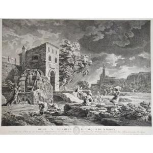  Engraving 18th C Etching After Joseph Vernet