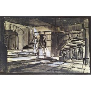 Andrej Andrejew An Ancient Guard In A Roman Palace