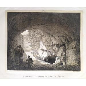 Crypt The Castle Of Robert The Devil Lithograph Engelmann