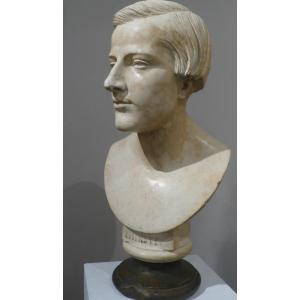 Rubinstein By Hippolyte Ferrat Plaster Bust 19th C