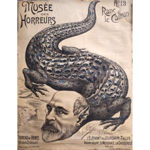 Museum Of Horrors Ranc Le Caïman N°13 By V. Lenepveu Jan 1900 Caricature Anti-semitism Dreyfus