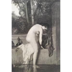 Henner Suzanne And The Old Men Etching Erotic Art Nude Old Print
