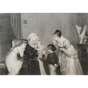 Genre Scene Engraved By Allais Engraving 19th