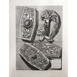 Francesco Piranesi Etching Trophy By Octave Augustus 7 18th Century Engraving Old Print