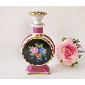 Hand Painted Porcelain 19th Century Perfume Bottle Jacob Petit