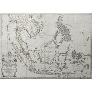 Map Of Asia, 2nd Part 18th C Old Print