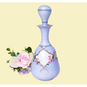 Flacon à Parfum En Porcelaine Decor Hand Painted Flowers19th C.