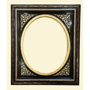 Old Frame Napoleon III For Mirror Photo Painting Engraving 19th Century