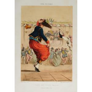  Caricature Of French Military Types Zouave Draner Jules Renard Lithograph 19th Century 
