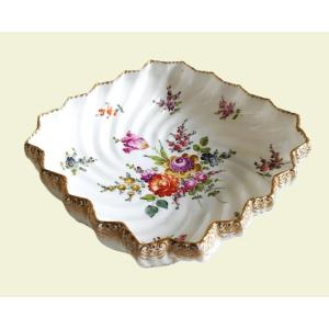 Antique Hand Painted Porcelain Fruit Bowl From Germany