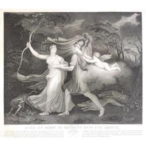 Neoclassical Etching Mythological Engraving Empire Period 19th C