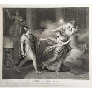 Etching 19th C Mythological Engraving, Neoclassical Empire Period 