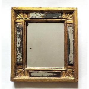 Small Antique  Gold Mirror 19th C  Home Decor