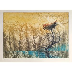 Etching The Key To The Fields Mid Century Engraving  Old Print