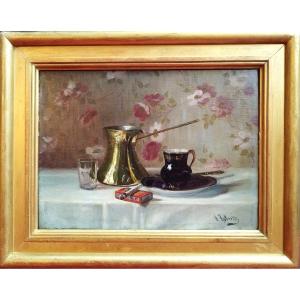 Still Life By Henry Roberts, Oil Painting