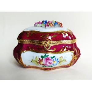 Hand-painted Porcelain Jewelry Box 