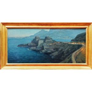 Oil Painting Mers El Kebir The Fort And The Bay Of Santa-cruz By Primitif Bono