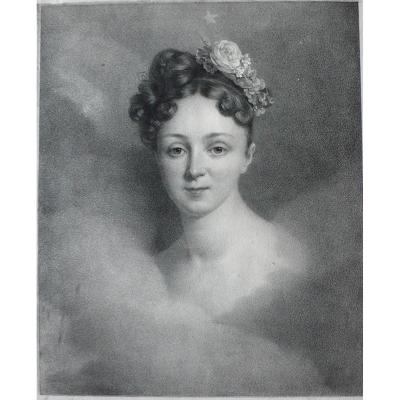 Grevedon Henri : Miss Bourgoin, Lithograph By Engelmann