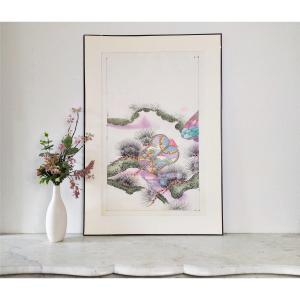 Japan Drawing Watercolour And Ink Pattern For Kimono Japanese Art