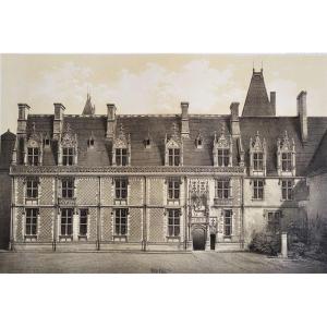 Blois Castle Lithograph By Victor Petit