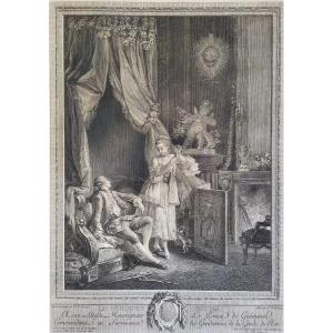 Erotic Etching By Nicolas De Launay 18th C