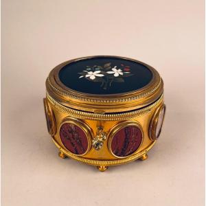 Jewelry Box In Hard Stones, Napoleon III Period