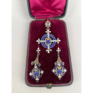 Legitimist Demi-parure In Vermeil