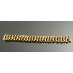 American Curb Bracelet In Gold